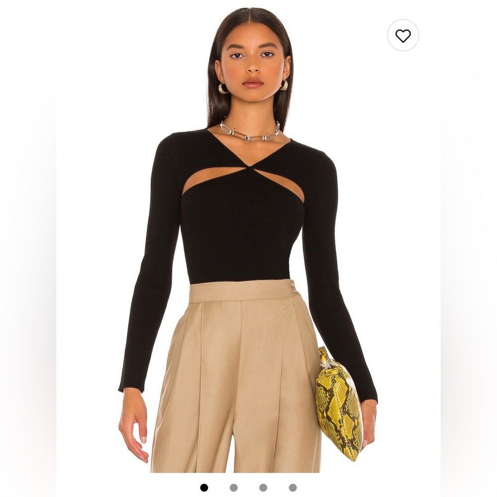 Halo cutout sweater top